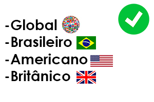 Padrão brasileiro/americano (global)